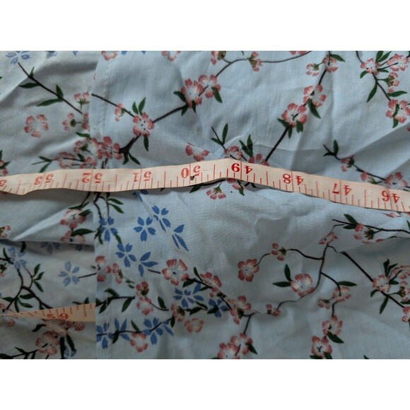 Wrap High Low Dress Short Sleeve Floral Print Dress Size M 176 - Picture 6 of 7